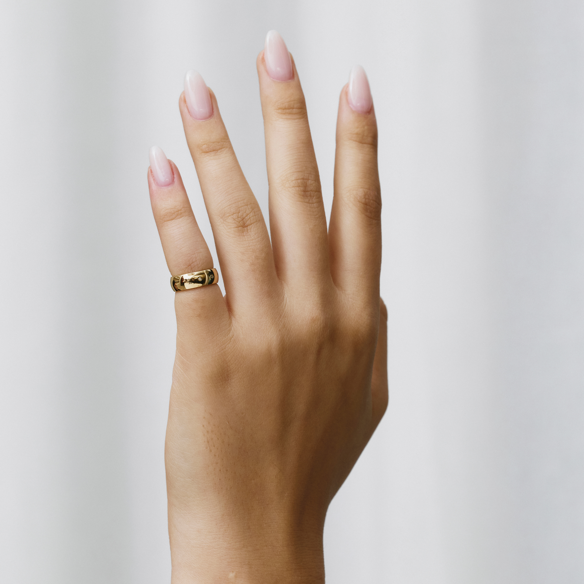 Luxe Barrel Diamond Pinky Ring - Ready To Ship