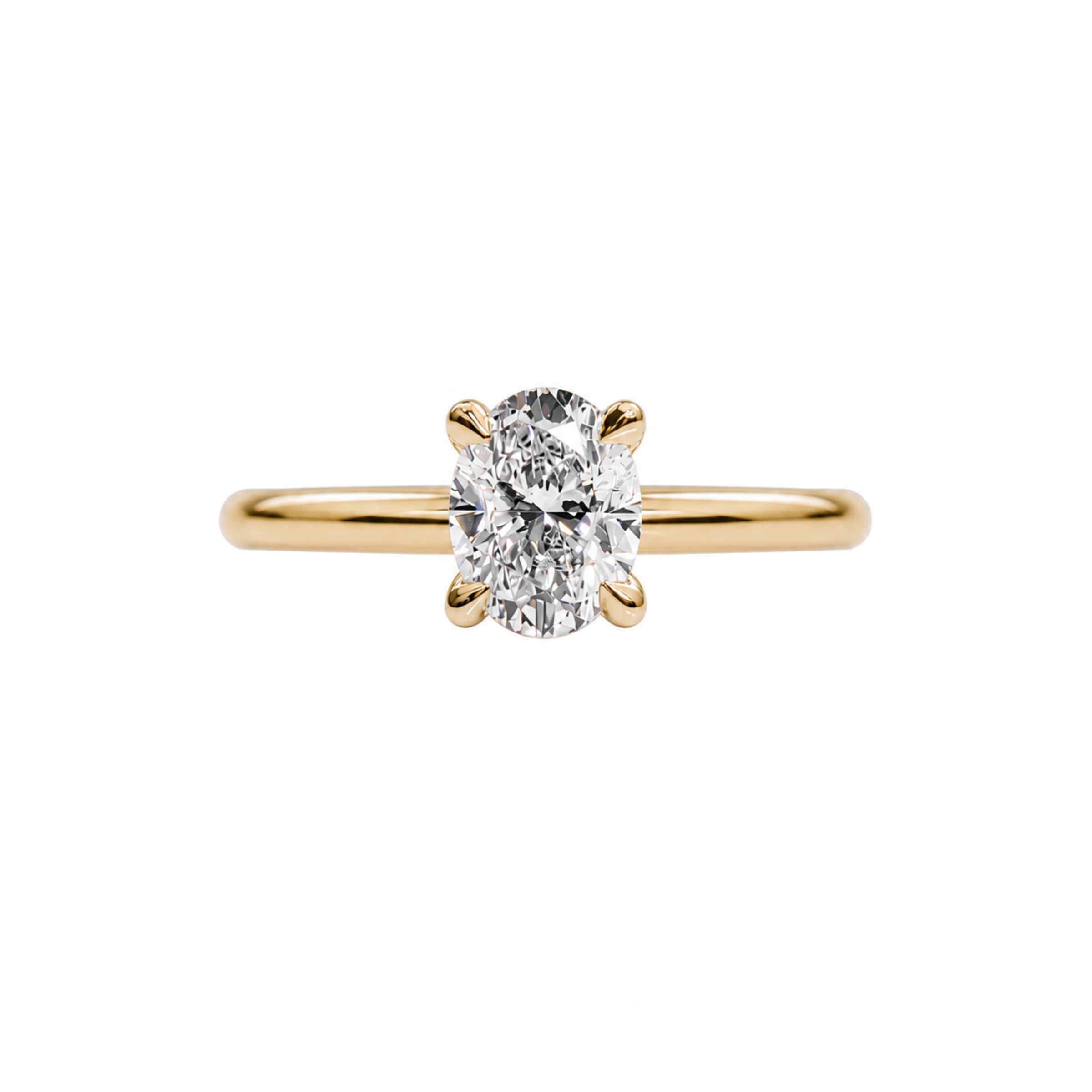 Oval Elegance Engagement Ring