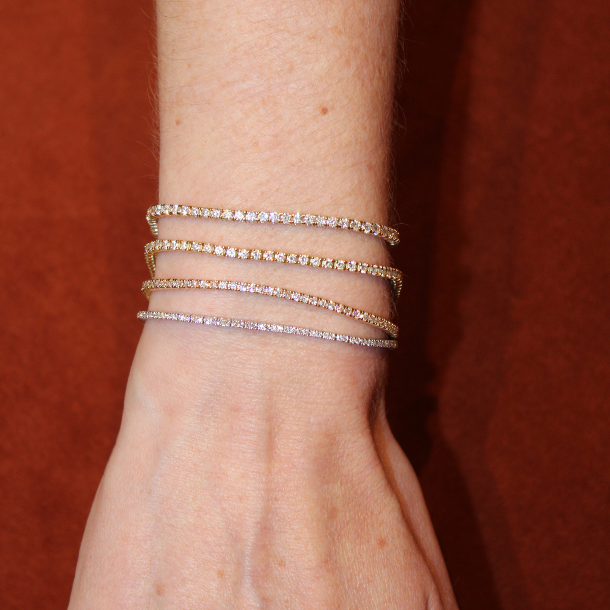 Diamond Tennis Bracelet .04ct - Cassandra Mamone