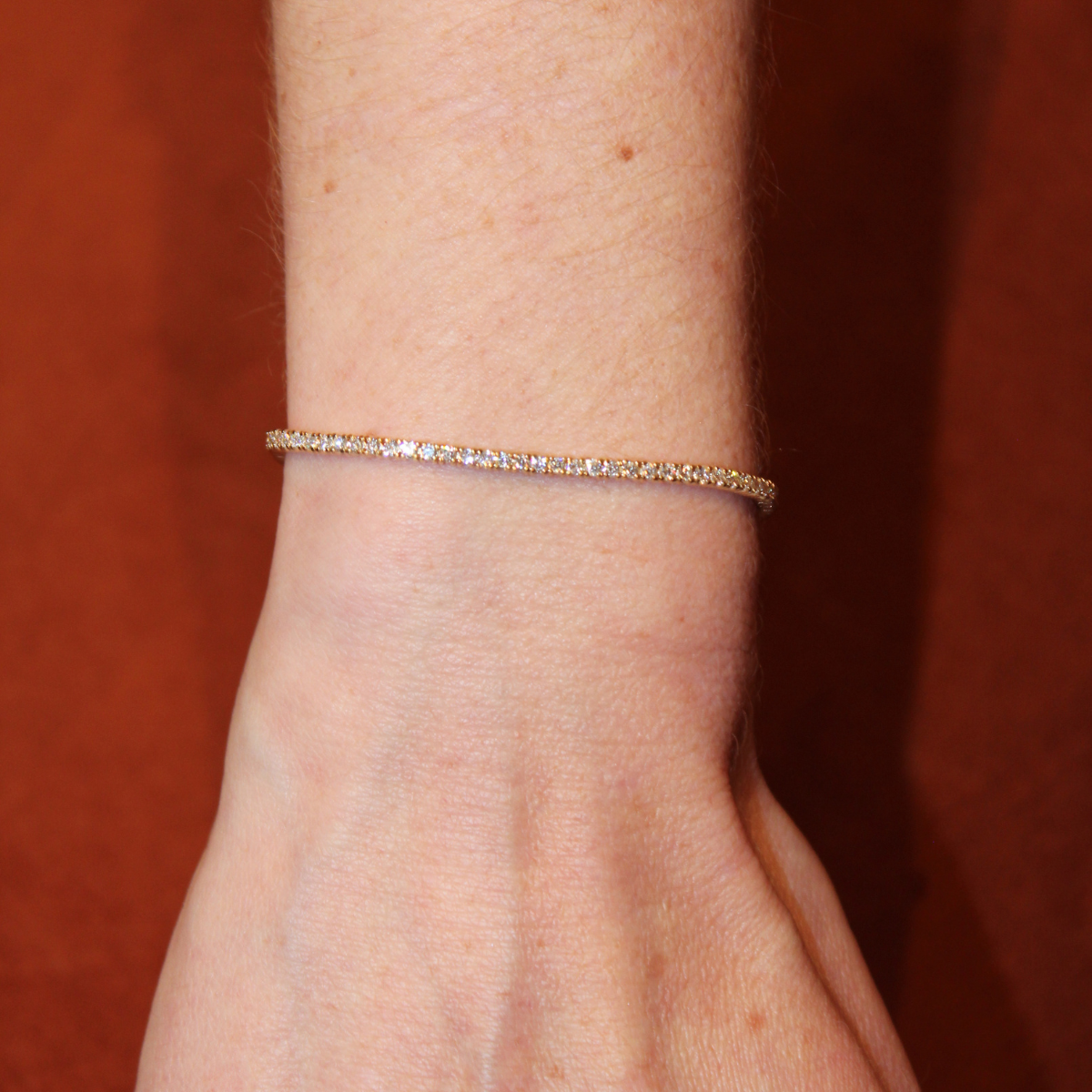 Diamond Tennis Bracelet .02ct - Cassandra Mamone