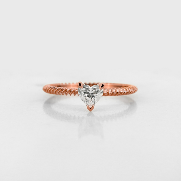 Heart Perlina Engagement Ring