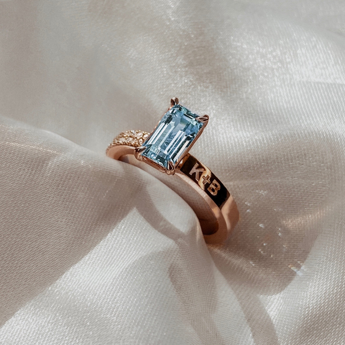 Aqua Sweet Embrace Ring