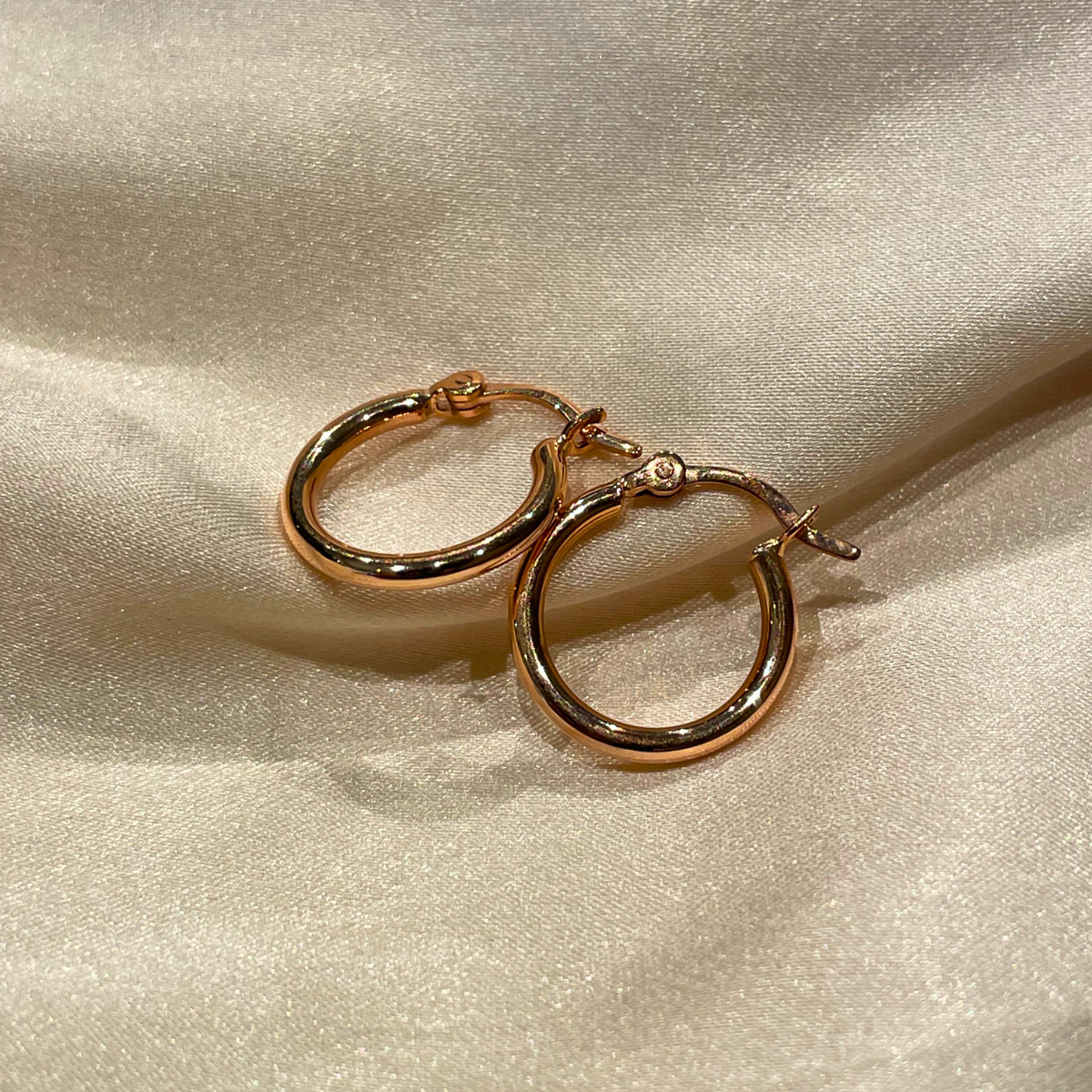 Round Hoop Earrings