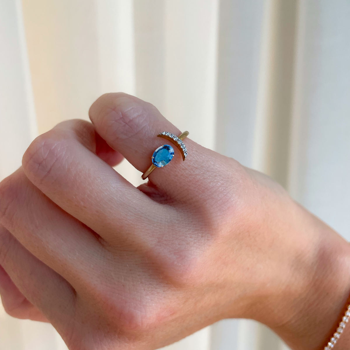 Eclipse Gemstone Pinky Ring - Cassandra Mamone