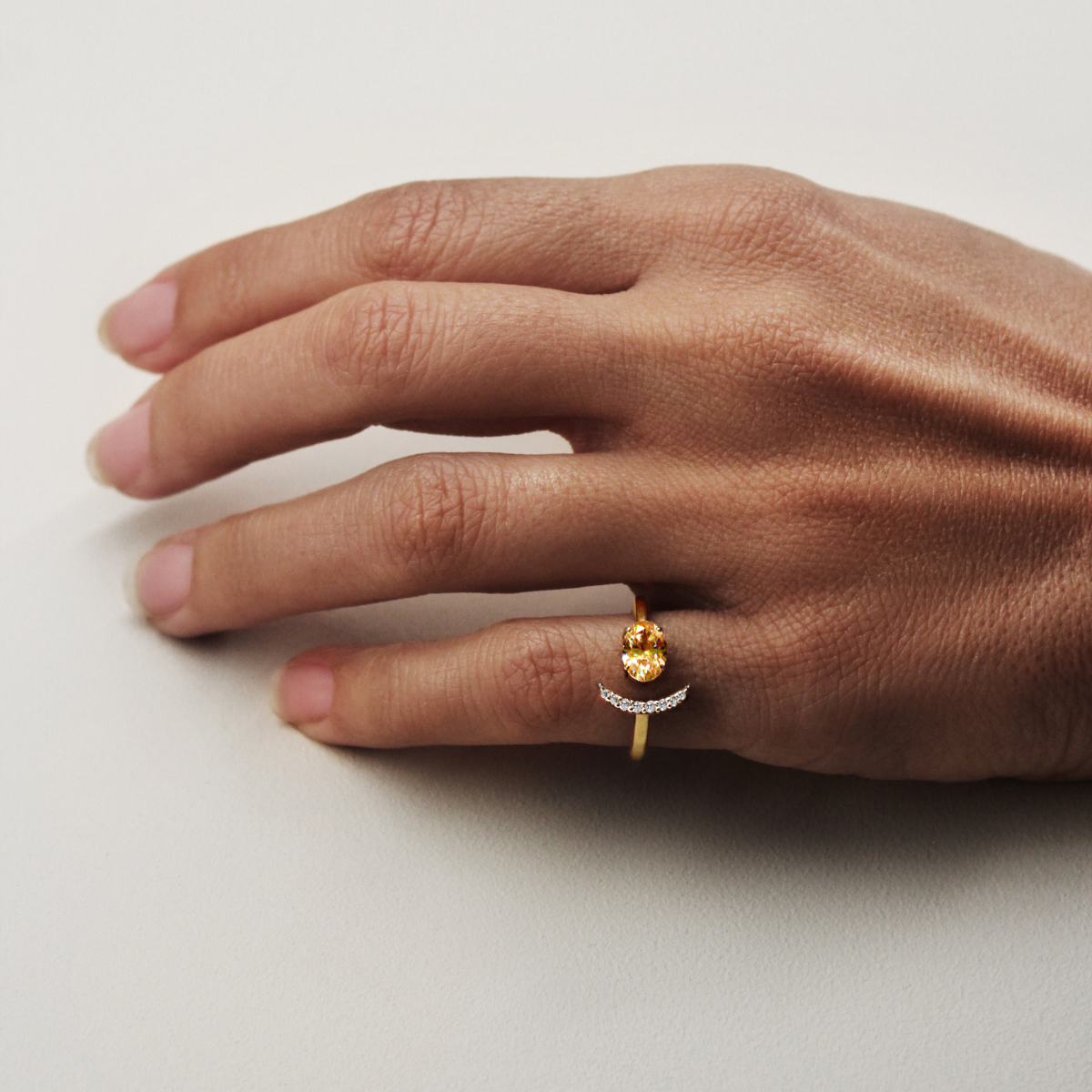 Eclipse Gemstone Pinky Ring - Cassandra Mamone