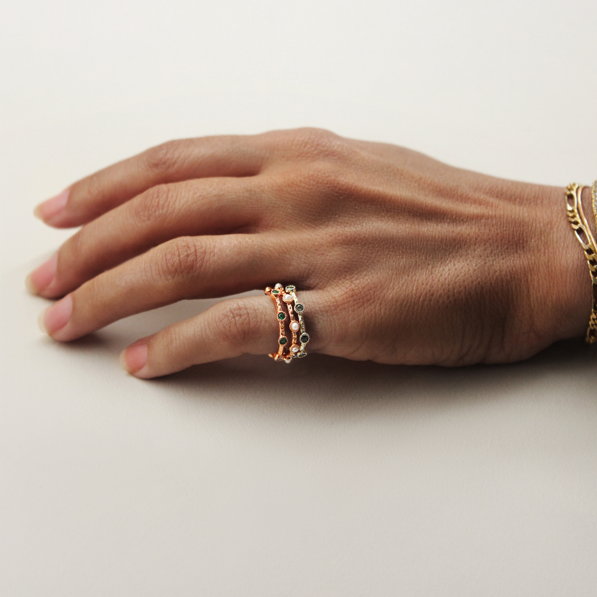 Birthstone Pinky Ring - Cassandra Mamone