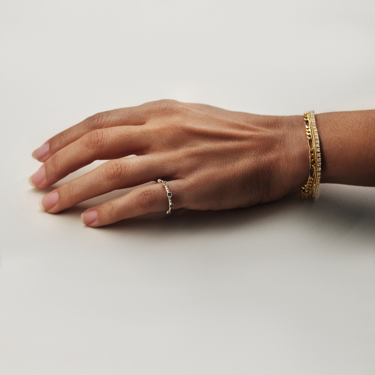 Birthstone Pinky Ring - Cassandra Mamone