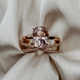 Morganite Oval Elegance Ring