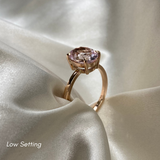 Morganite Oval Elegance Ring