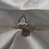 Champagne Diamond Engagement Ring - Ready To Ship