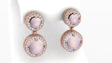 Amal Rose Quartz Earrings