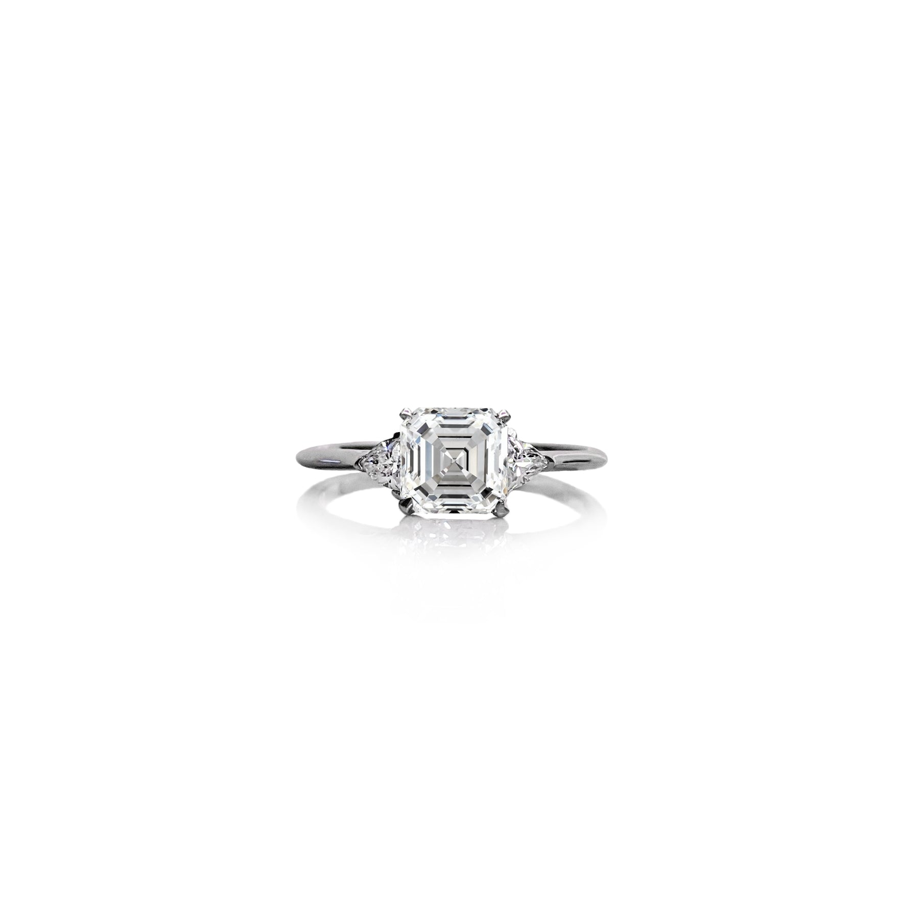 Asscher Trilliant Ring