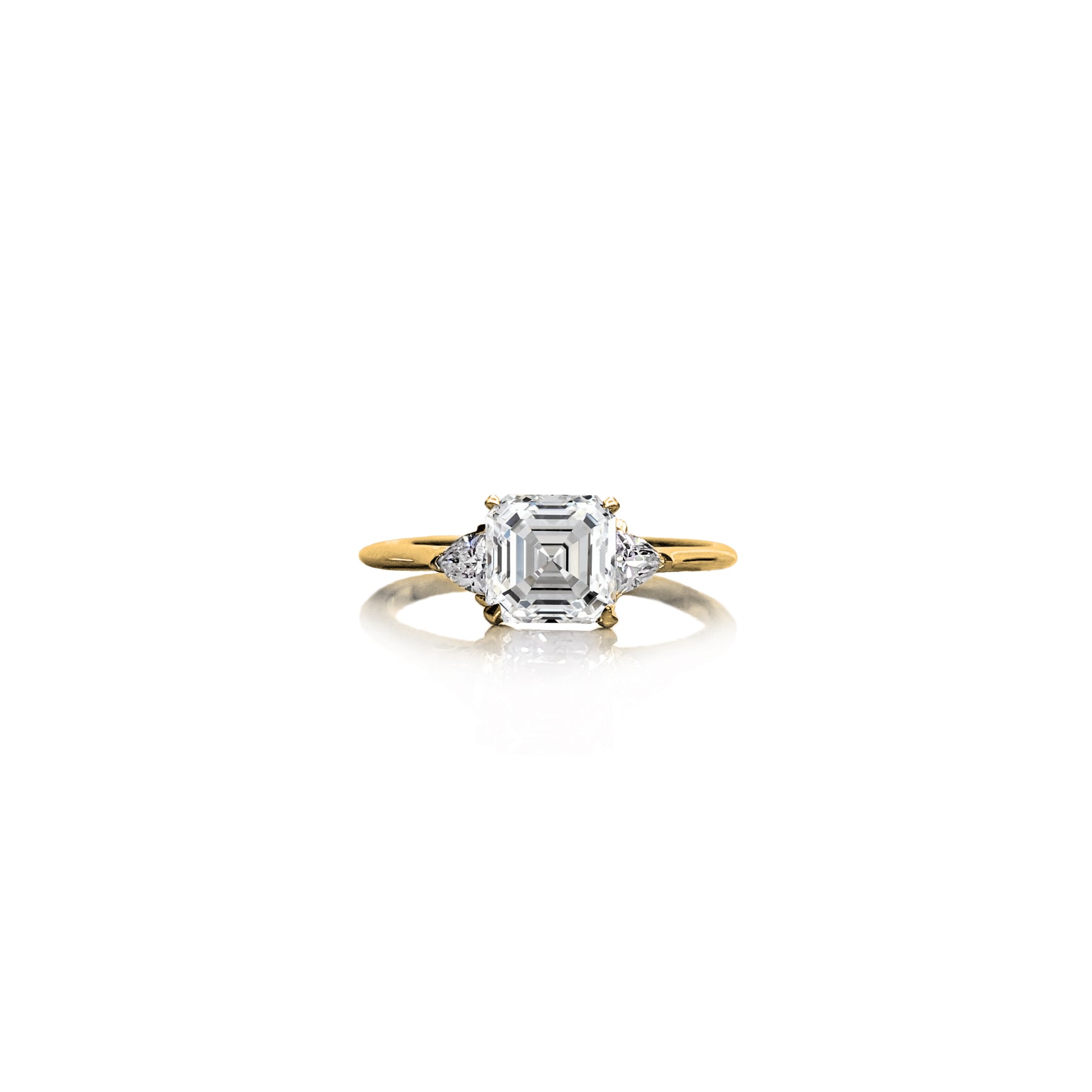 Asscher Trilliant Ring