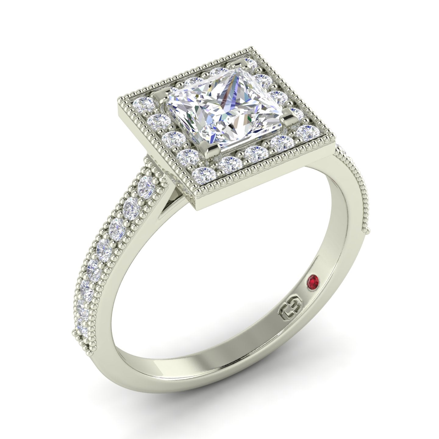 Princess Diamond Engagement Ring