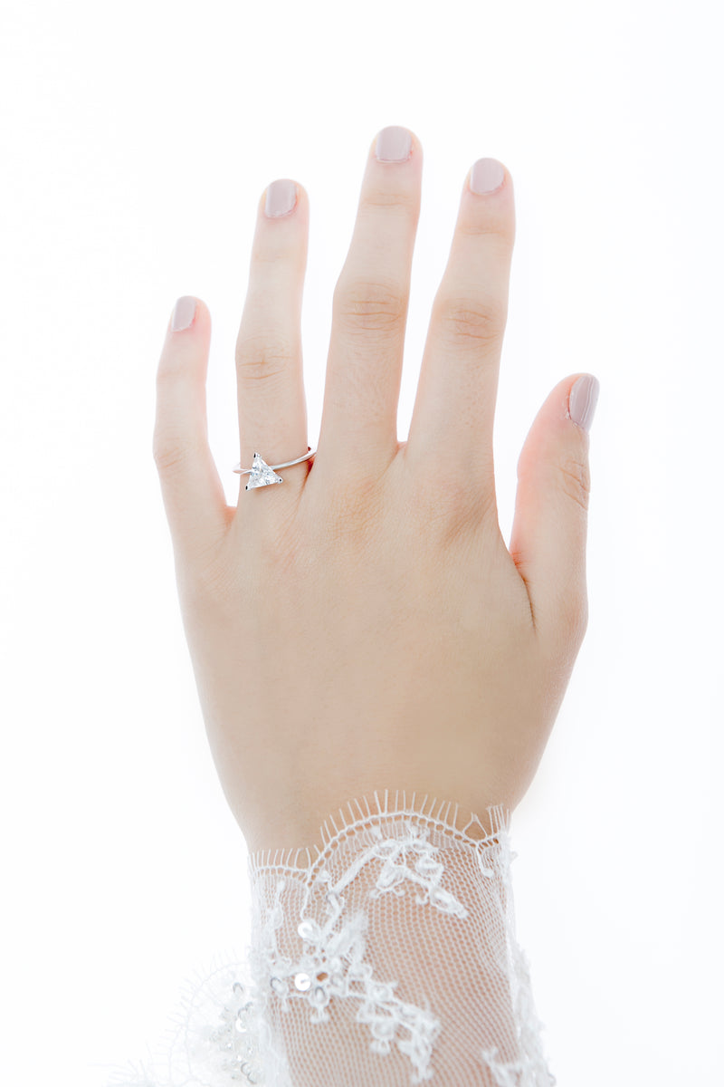 Trilliant Diamond Engagement Ring