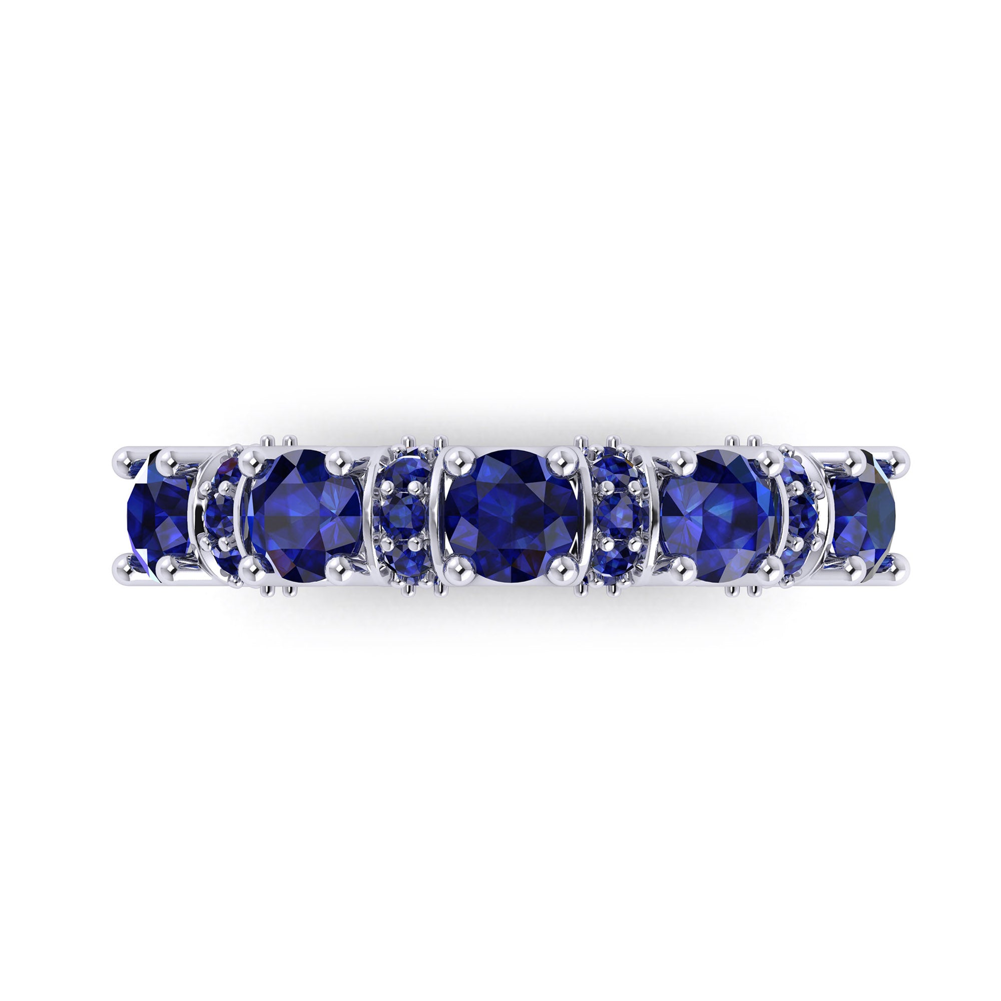 Brilliant Eternity Sapphire Ring