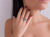 Brilliant Eternity Sapphire Ring