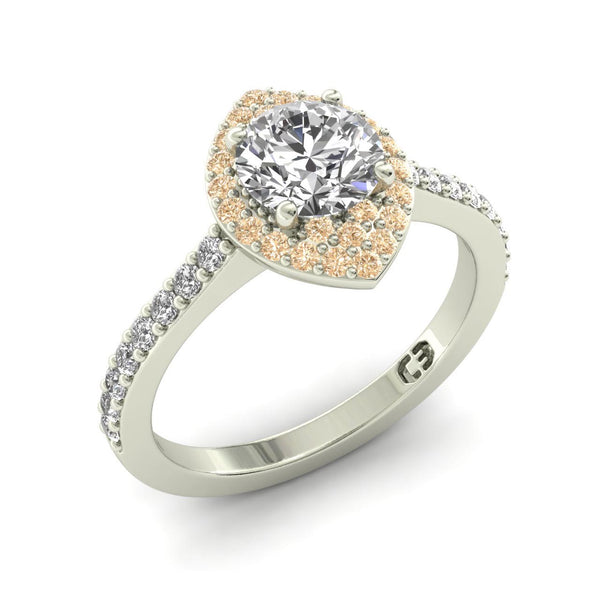 Champagne Marquise Engagement Ring