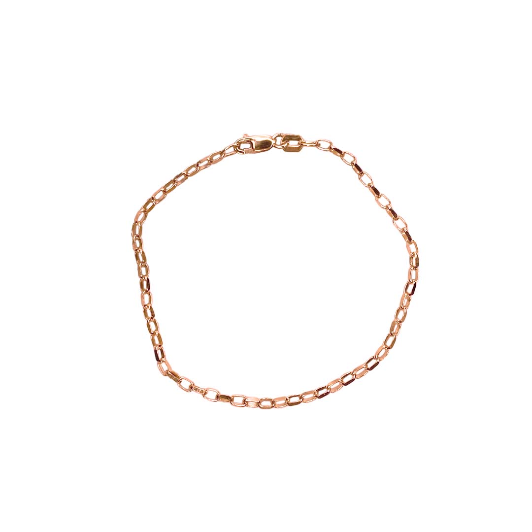 Diamond Cut Oval Belcher Bracelet