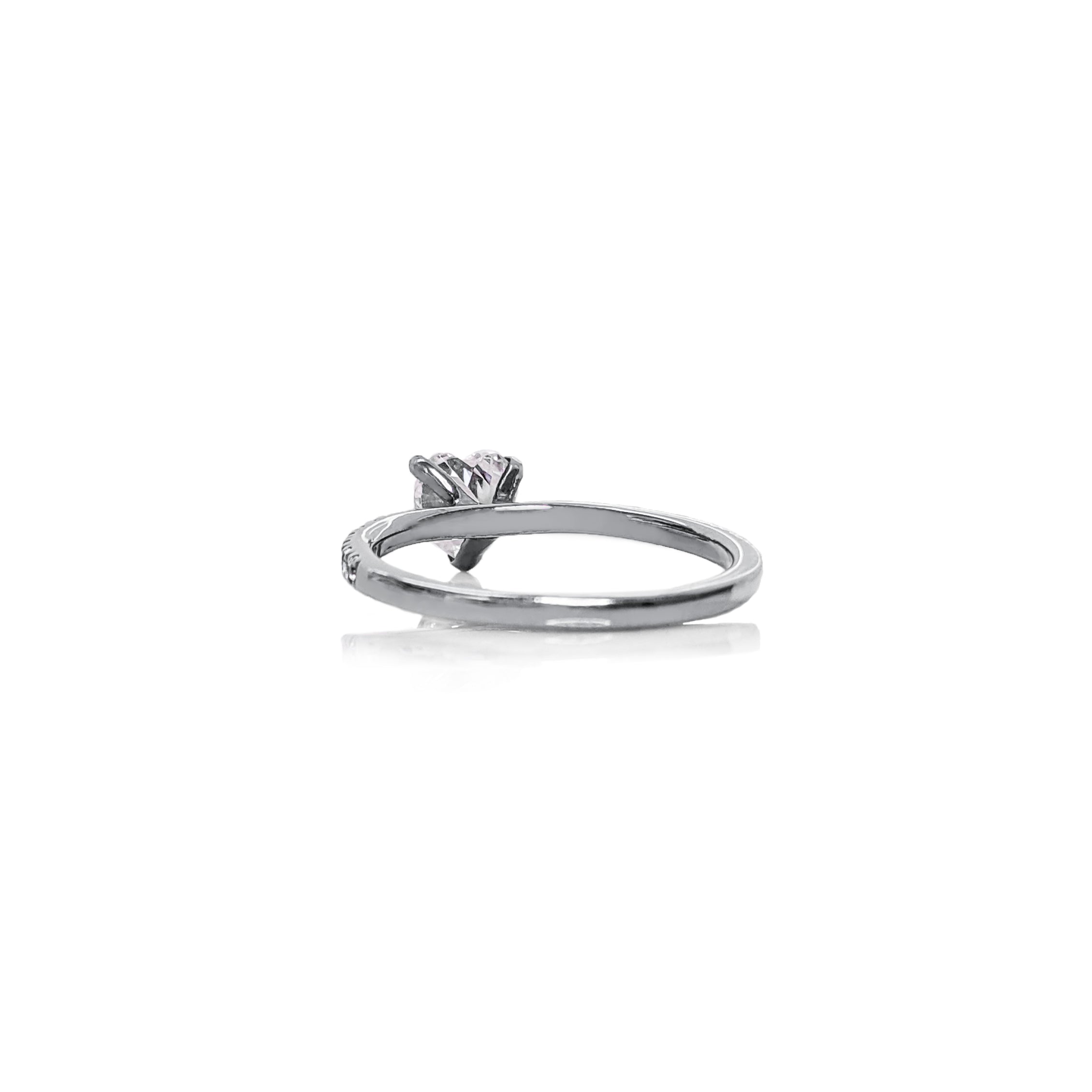 Heart Diamond Engagement Ring