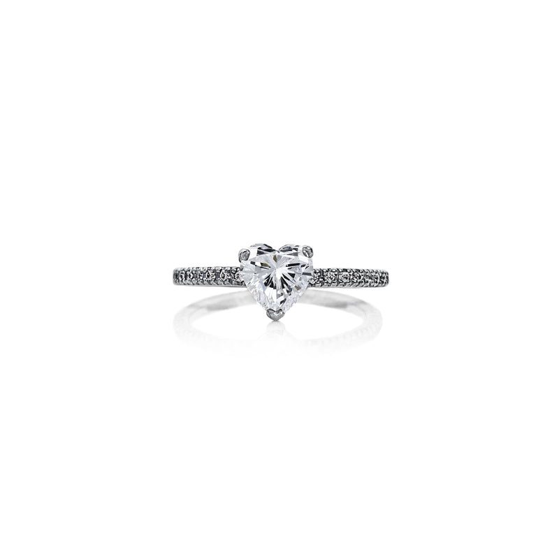 Heart Diamond Engagement Ring