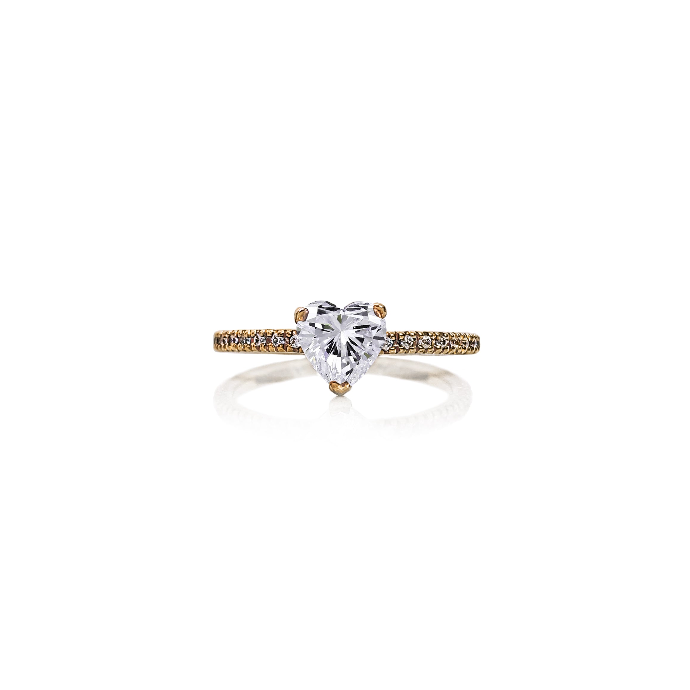 Heart Diamond Engagement Ring