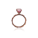 Baguette Oval Morganite Ring