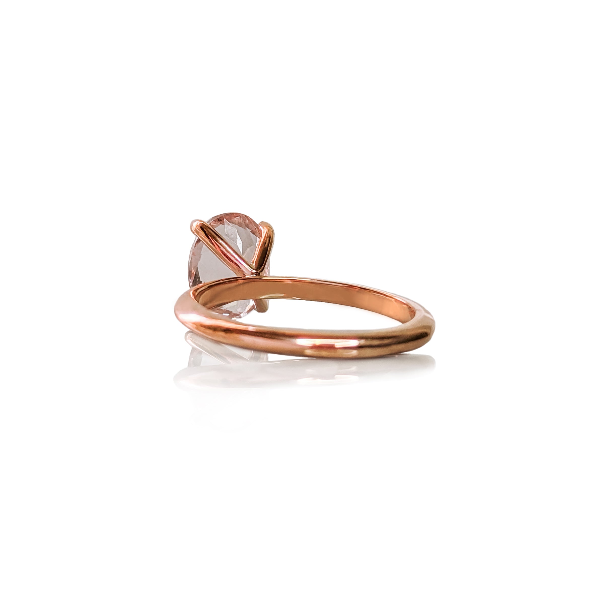 Morganite Oval Elegance Ring