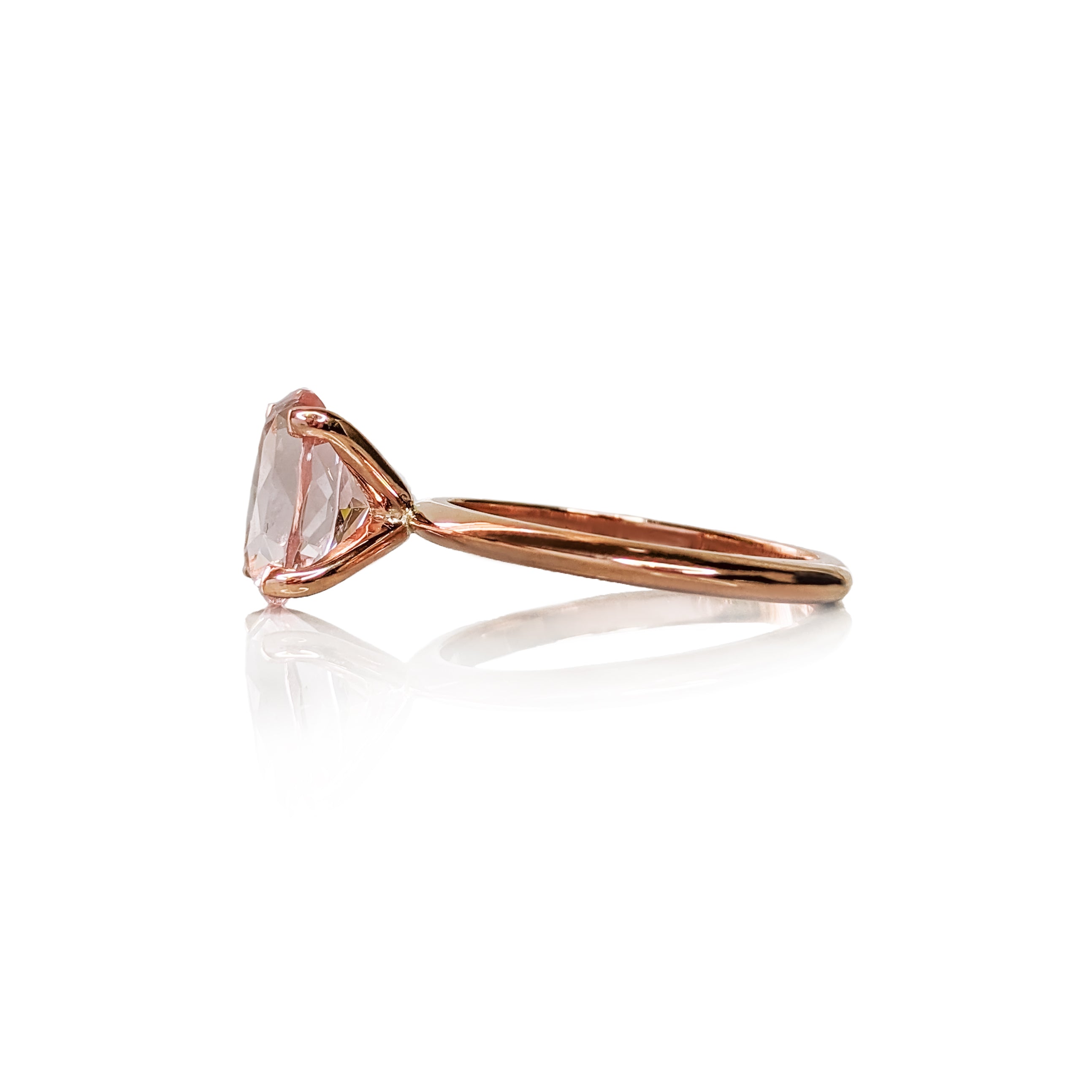 Morganite Oval Elegance Ring