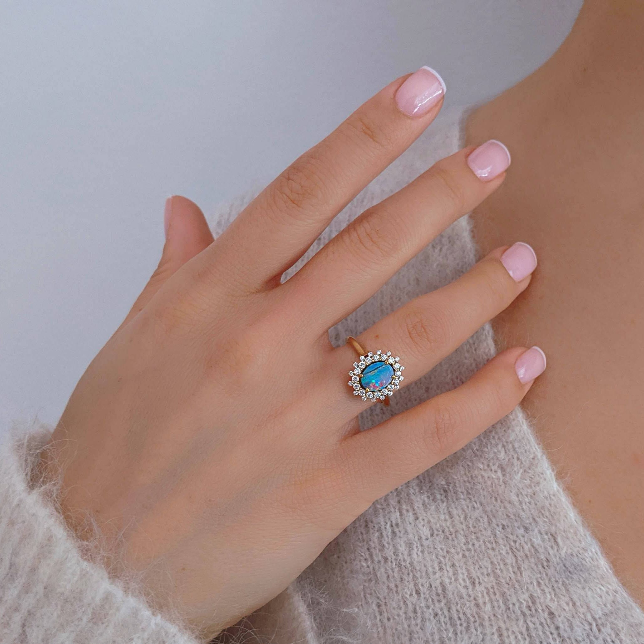 Mother Opal Ring