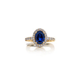 Sapphire Oval Delight Engagement Ring