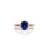 Oval Sapphire Engagement Ring