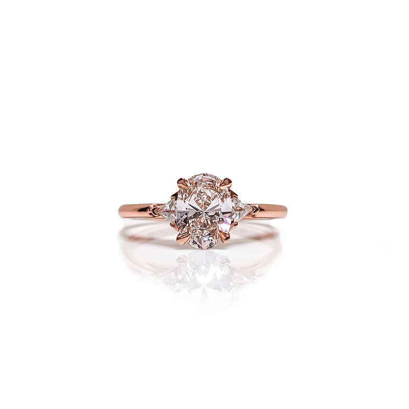 Oval Diamond Engagement Ring – Cassandra Mamone