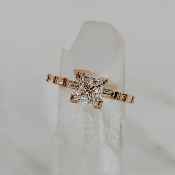 Baguette Princess Diamond Ring