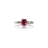 Ruby Oval Vino Engagement Ring