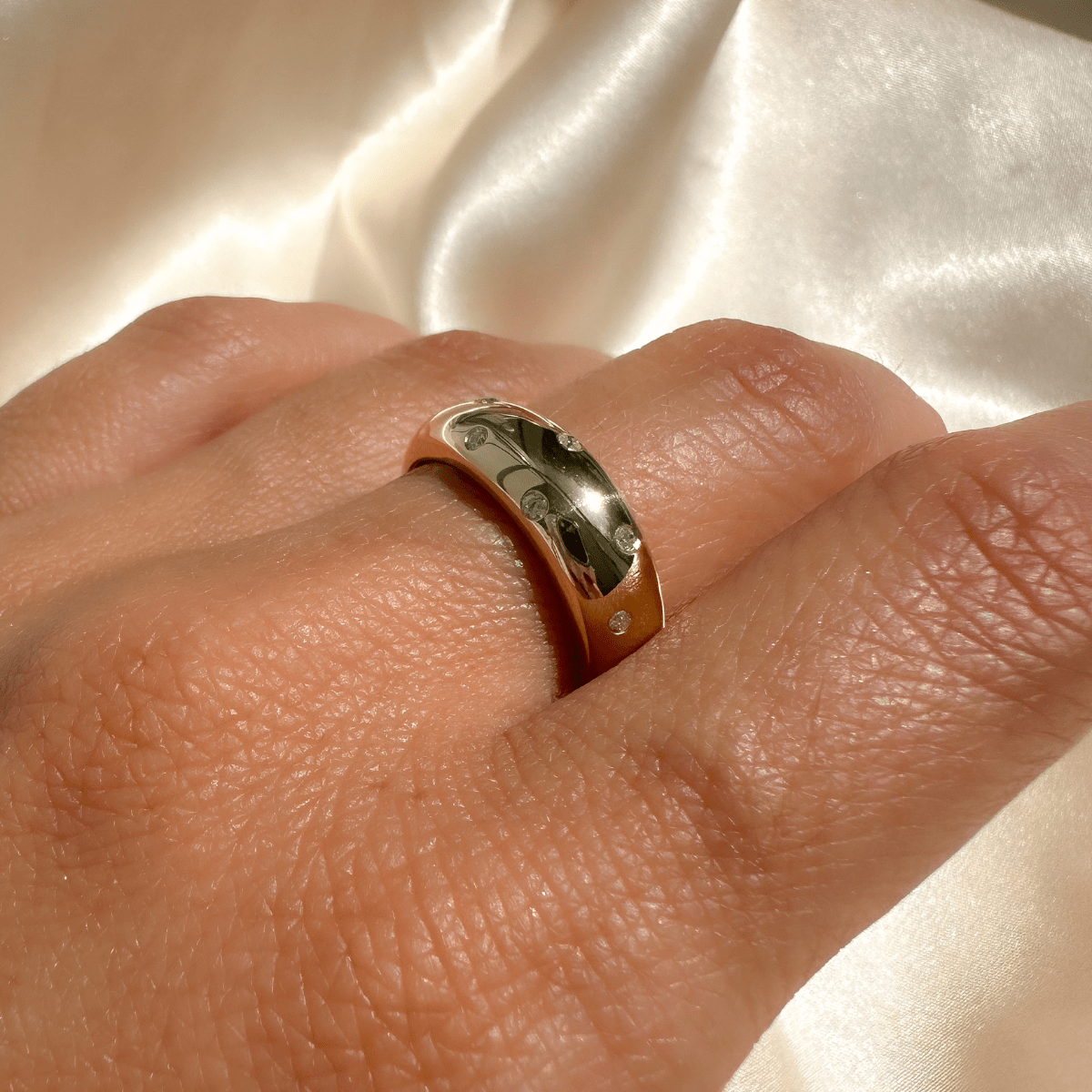 Diamond Dome Ring - Ready To Ship