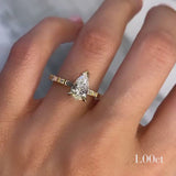 Baguette Pear Diamond Ring