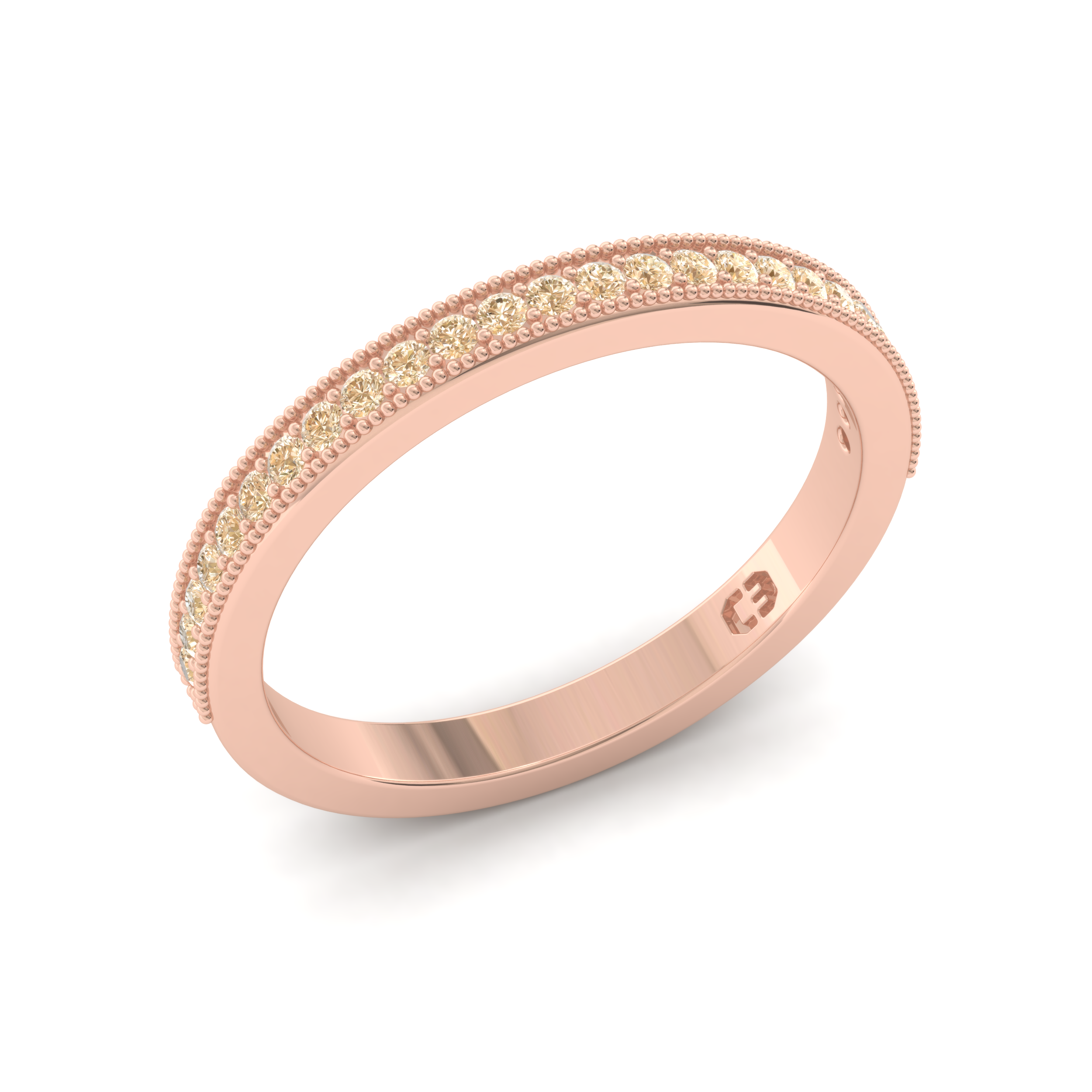 Rose Champagne Eternity Ring