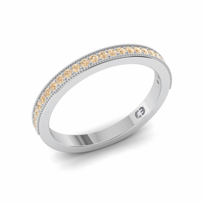 Rose Champagne Eternity Ring
